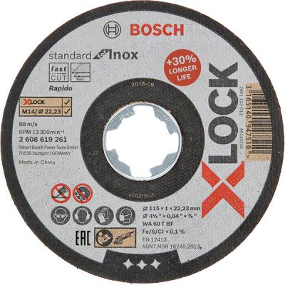 DISCO C H XLOCK METAL/INOX