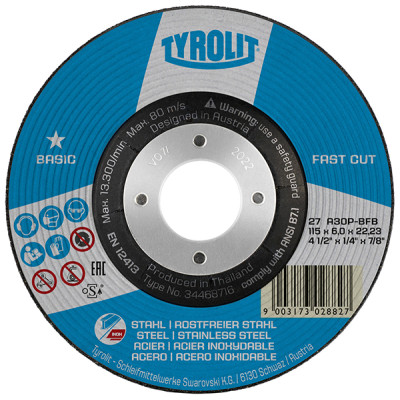 DISCO DESBASTE 27 ACERO A30P-BFB