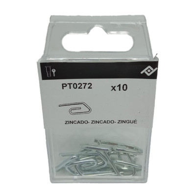 GANCHO CORTINA ZN C/10 PZS