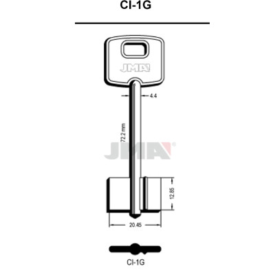 LLAVE EN BRUTO GORJA LATON