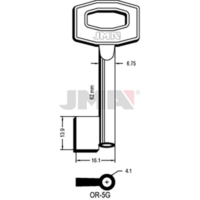 LLAVE EN BRUTO GORJA LATON