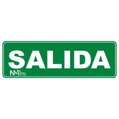SEÑAL SALIDA PVC CLASE B