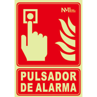 SEÑAL PULSADOR PVC CLASE B