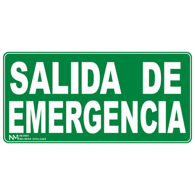 SEÑAL SALIDA DE EMERGENCIA PVC CLASE B