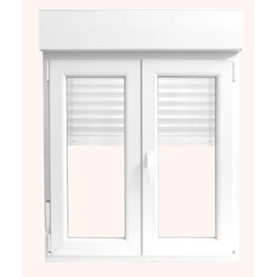 VENTANA CANDO PVC 2 HOJAS C/PERSIANA