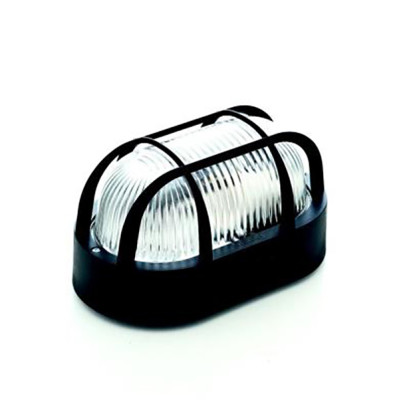 APLIQUE PARED OVAL NEGRO E27