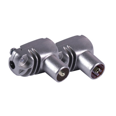 CONECTOR ANTENA TV ACODADO M/H METALI