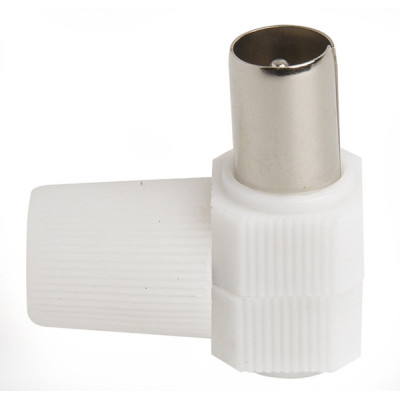 CONECTOR ANTENA TV MACHO ACODADO