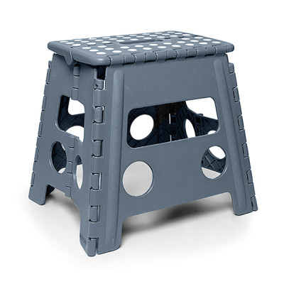 TABURETE MULTIUSO PLEGABLE GRIS