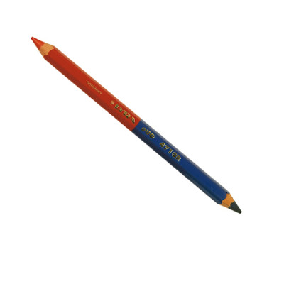 LAPIZ BICOLOR HEXAG AZUL/ROJO C/12