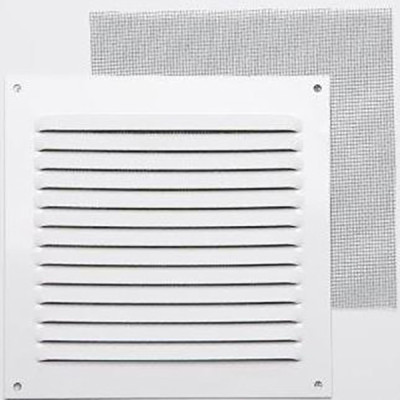 REJILLA 0,8 MM CON MOSQ LACADO BLANCO CON GANCHO