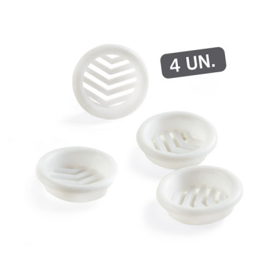 KIT 4 REJILLAS EMPOTRAR ABS BLANCO