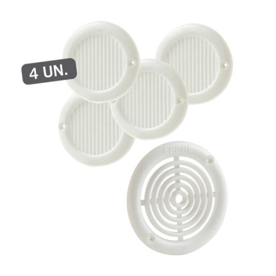 KIT 4 REJILLAS ATORNILLAR ABS BLANCO