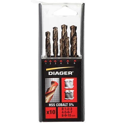 BROCAS HSS-CO JGO 10 PZS