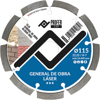 DISCO DIAMANTE GENERAL OBRA LASER