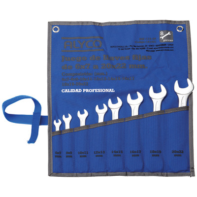 LLAVE FIJA JG 8 PZS BOLSA