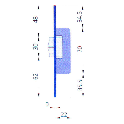PICAPORTE 8MM