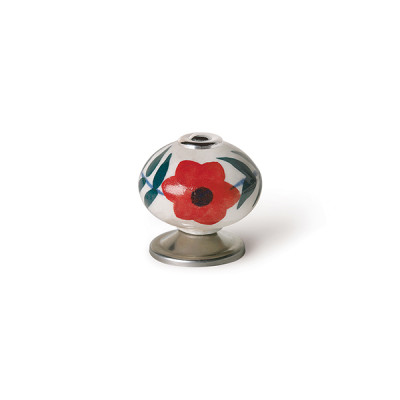 POMO PORCELANA FLOR
