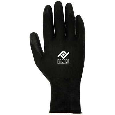 GUANTE PU NEGRO B/6