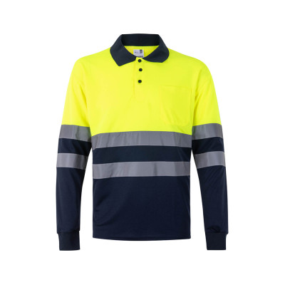 POLO A.VISIBILIDAD ML AMAR/MARINO