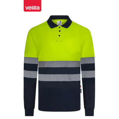 POLO A.VISIBILIDAD ML AMAR/MARINO