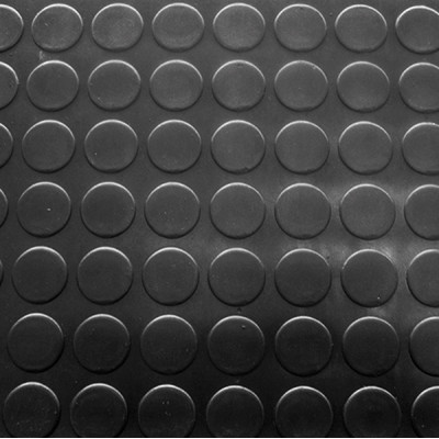 PAVIMENTO CIRCULOS CAUCHO NEGRO 3MM