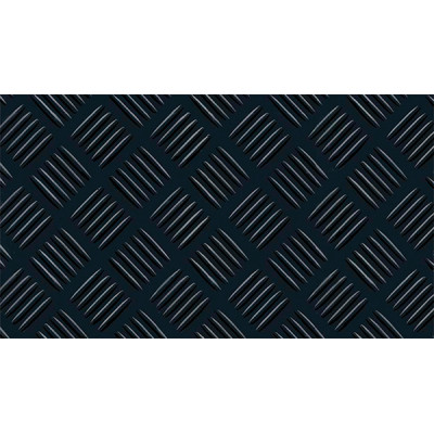PAVIMENTO CHECKER CAUCHO NEGRO 3MM