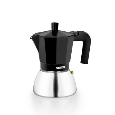 CAFETERA INDUCCION INOX BLACK