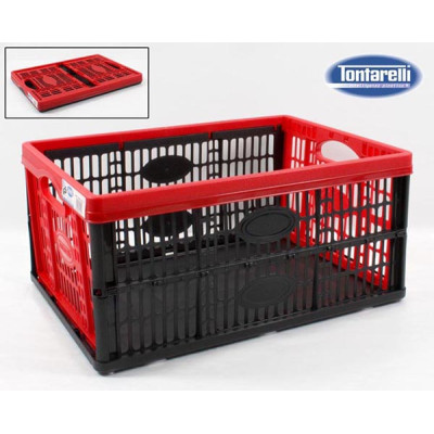 CAJA PLEGABLE MULTIUSOS 32 L RJO/NGR