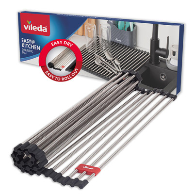 ESCURREPLATOS FREGADERO INOX ENROLLABLE