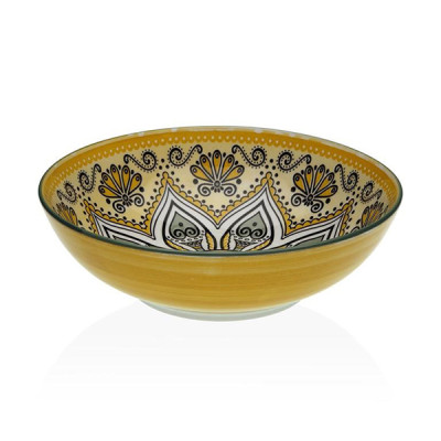ENSALADERA PORCELANA AMARILLO SET-6