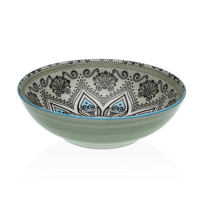 ENSALADERA PORCELANA VERDE SET-6