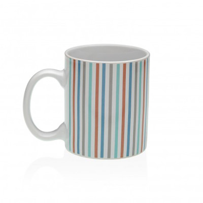 MUG PORCELANA RAYAS PACK 6