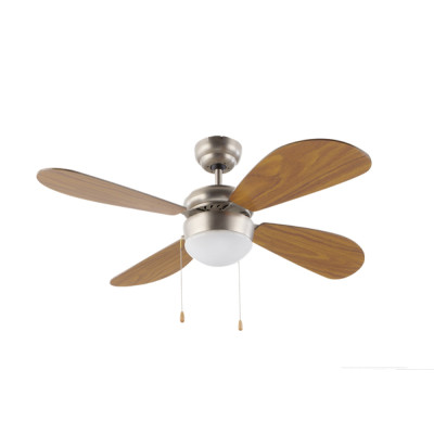 VENTILADOR TECHO 4ASPAS MAD 105CM