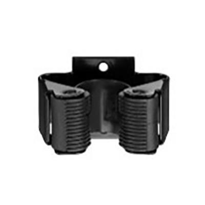 COLGADOR ADH ESCOBAS NEGRO MATE BL2