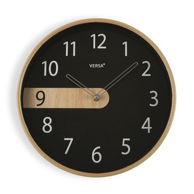 RELOJ PARED NEGRO