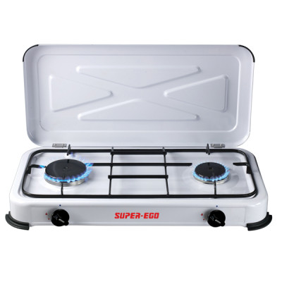 COCINA GAS 2 FUEGOS C/TAPA