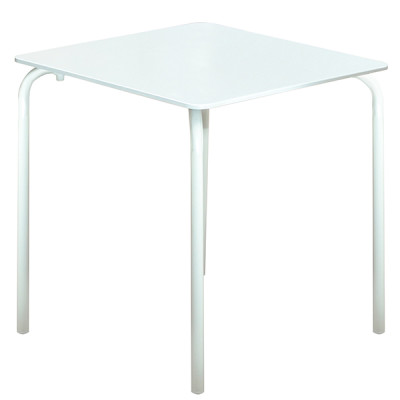 MESA JARDIN COMPAQ PLUS ACERO PINTADO BLANCO