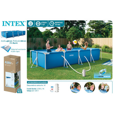PISCINA C/DEP 7127L METAL FRAME