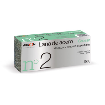 ESTROPAJO LANA ACERO GRUES N.2