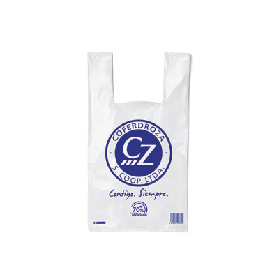 BOLSA PLAST.CAMISETA 70% B/500