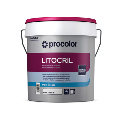PINTURA FACHADAS LITOCRIL GRIS PERLA
