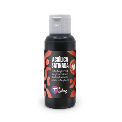 PINTURA MANUALIDADES ACRILICA NEGRO SAT