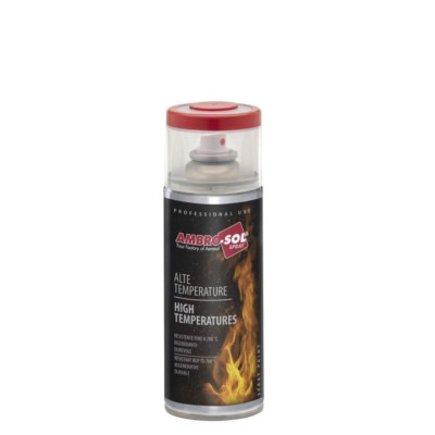 PINTURA SPRAY ANTICALORICA NEGRO MATE