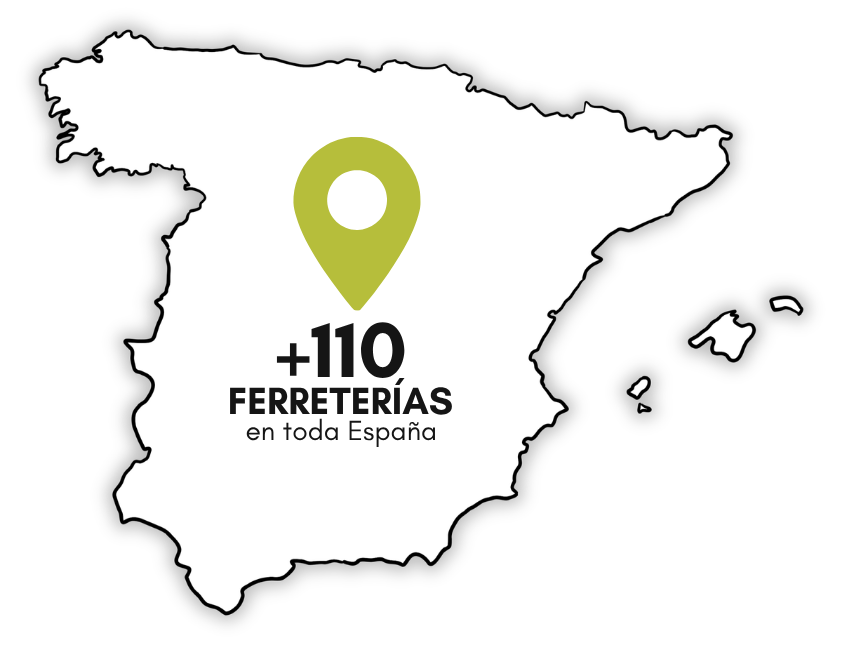 Más de 110 ferreterías en toda España